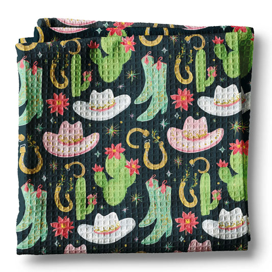 Aztec Cactus Western Horse Desert Christmas Kitchen Towel
