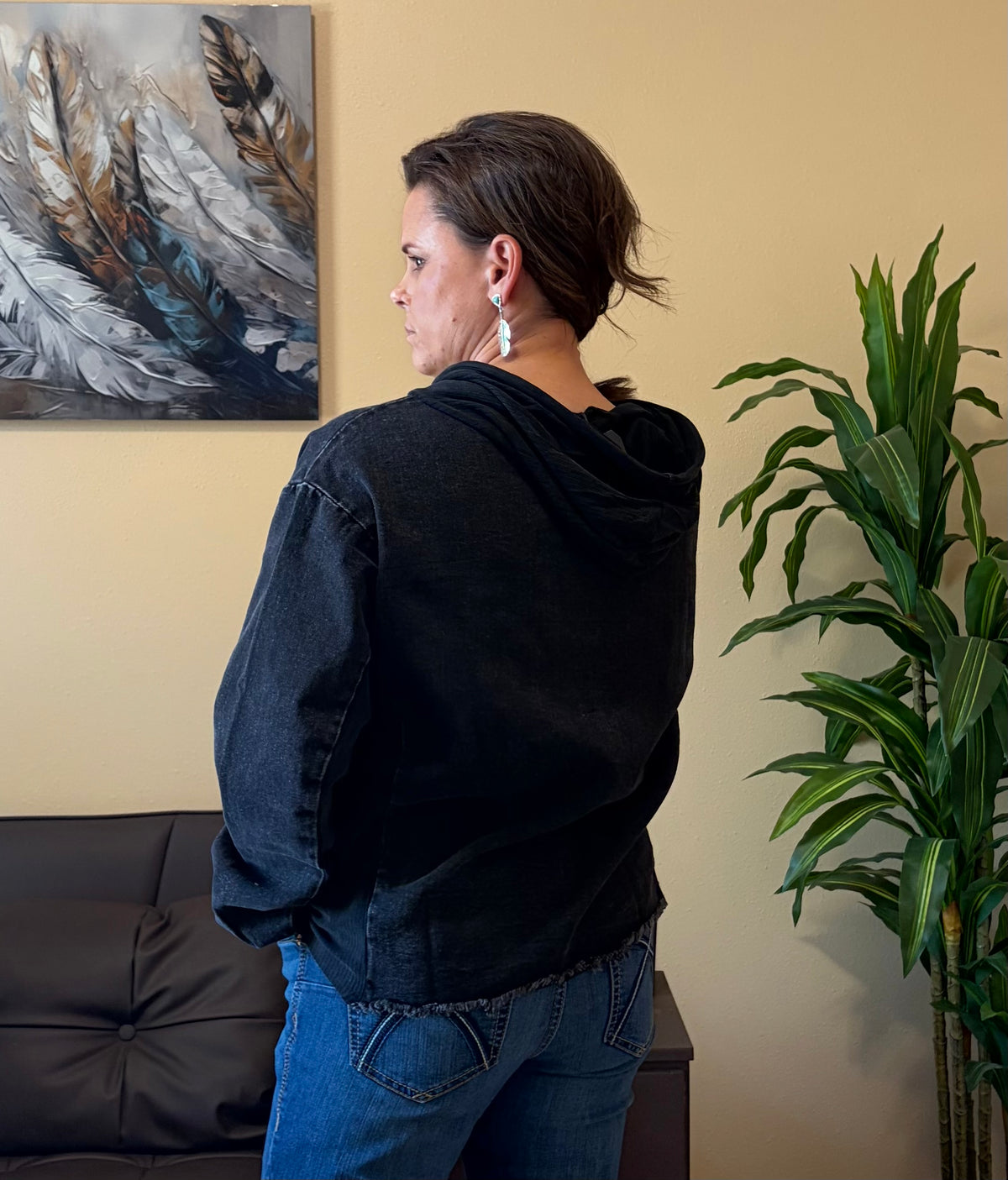 Urban Denim Hoodie - Midnight