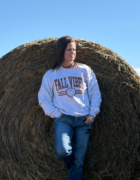 Fall Vibes Sweatshirt Ash Grey