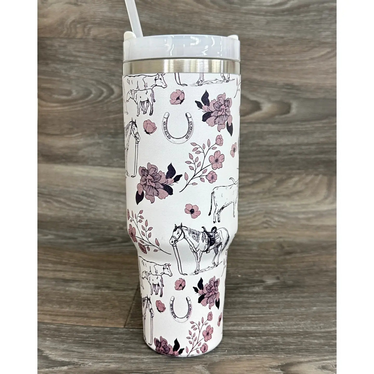 Horse Western Stainless Steel Tumbler