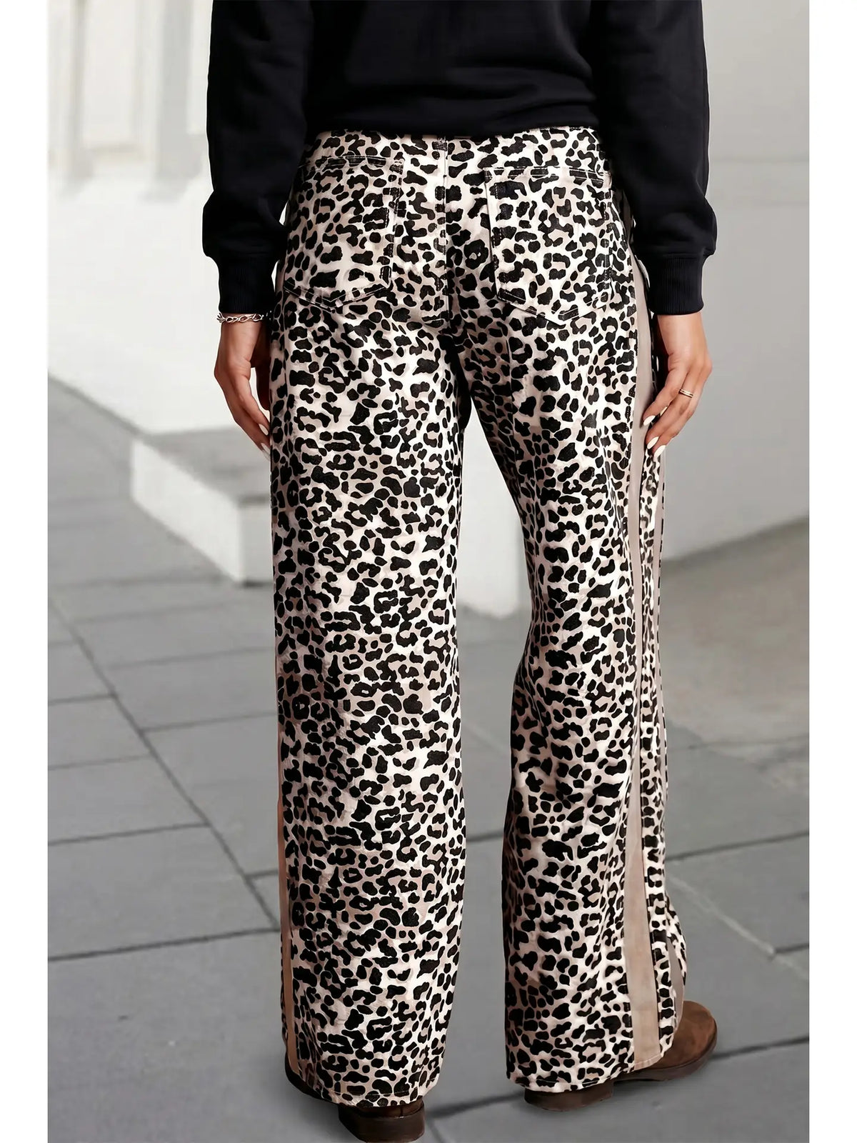 Leopard Print Full Length Daily Pant