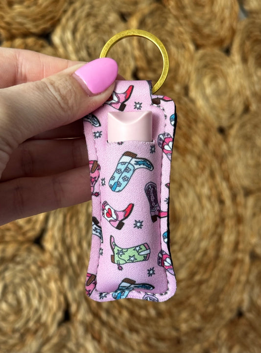 Lip Balm Keychain - Cowgirl Boots