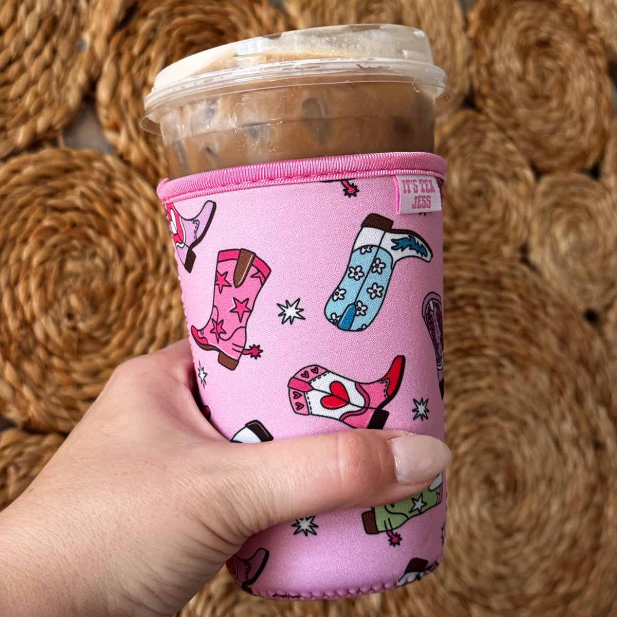 Iced Coffee Sleeve - Cowgirl Boots