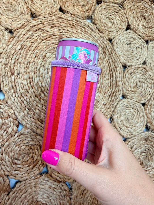 Slim Can Sleeve - Sunset Stripes