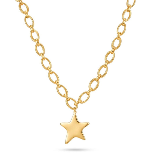 Molten Star Charm Link Chain