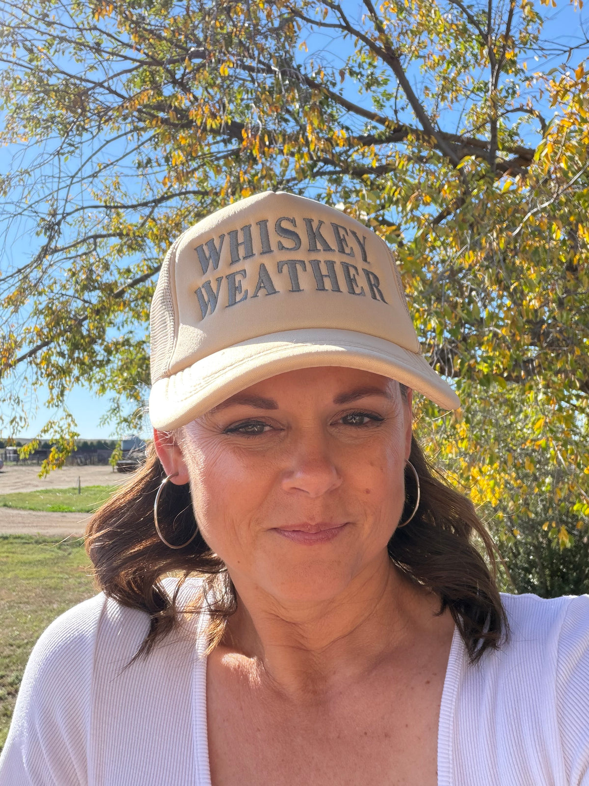 Tan & Gray Whiskey Weather Trucker Hat